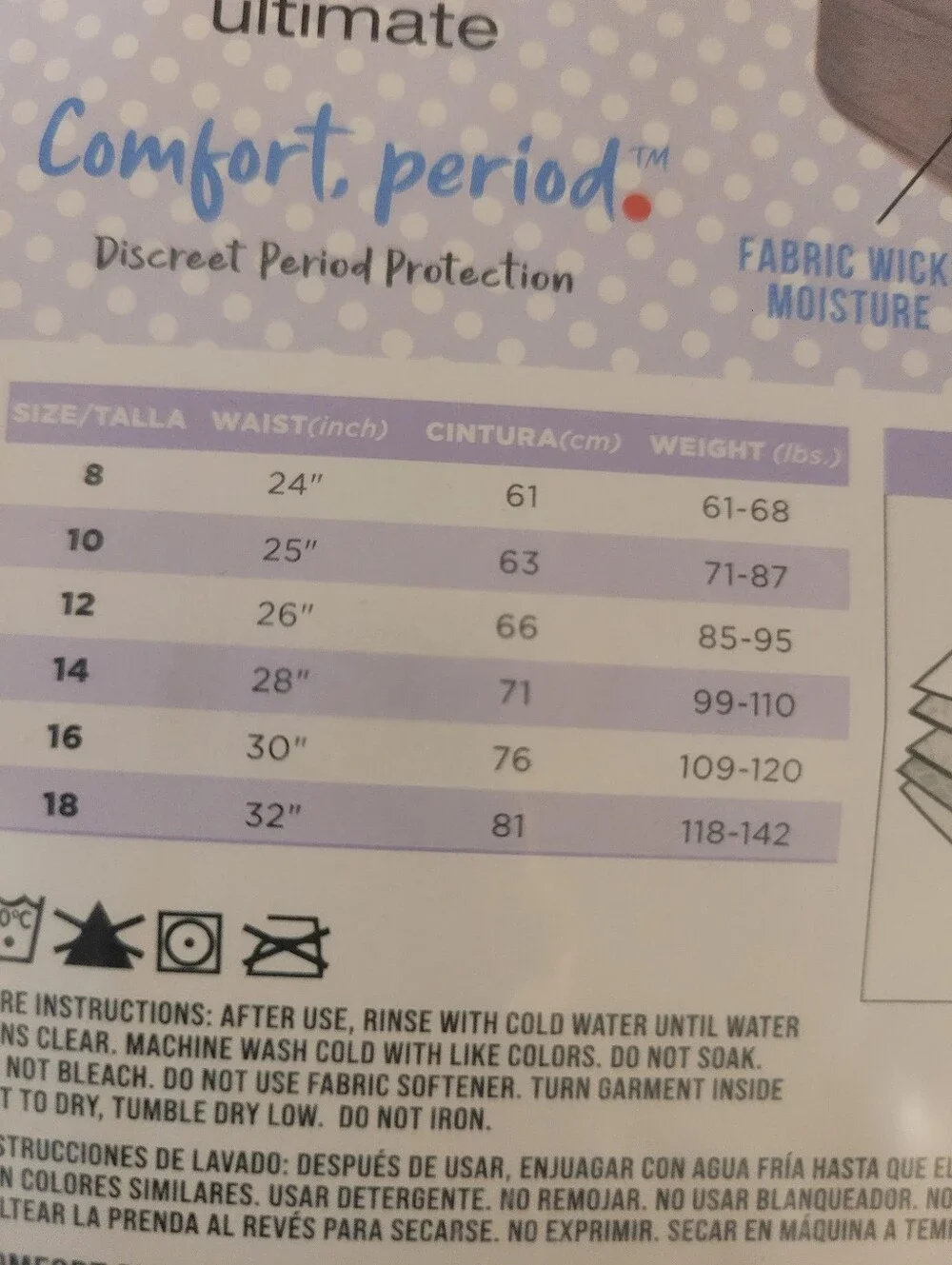 4 Hipsters Hanes Girls' Period Briefs